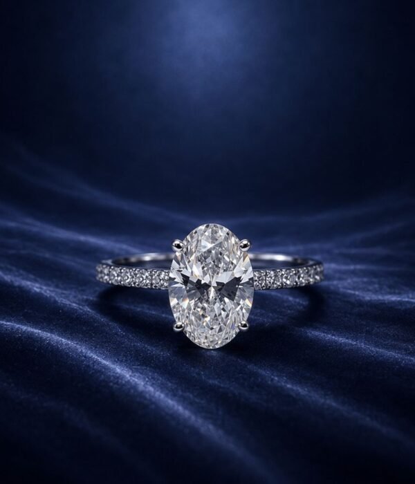 eternal pave oval ring