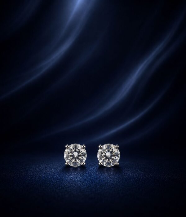 small classic round earrings