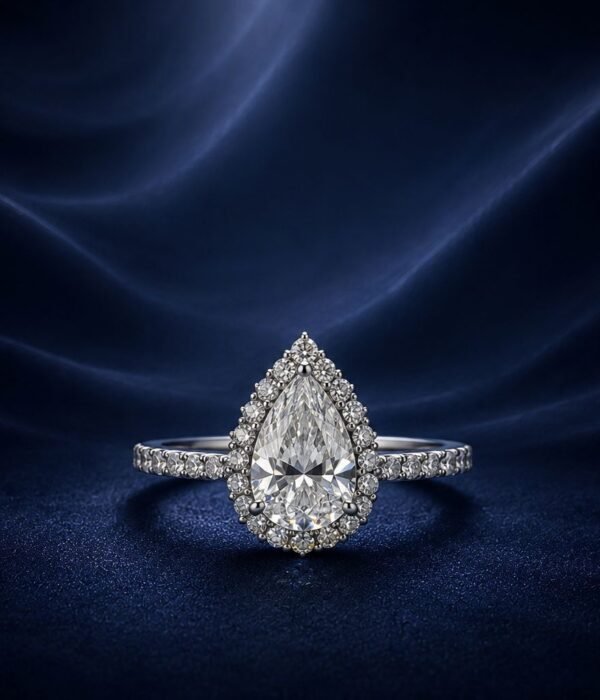 teardrop solitaire ring2